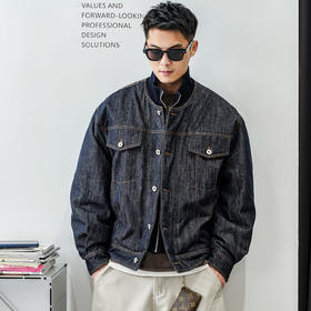 徐太浪【缉明线 牛仔拼接】假两件羽绒服男冬季厚款保暖防寒外套