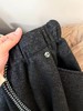D121430加绒保暖毛呢直筒休闲裤女高腰抽绳宽松百搭呢子长裤 商品缩略图7