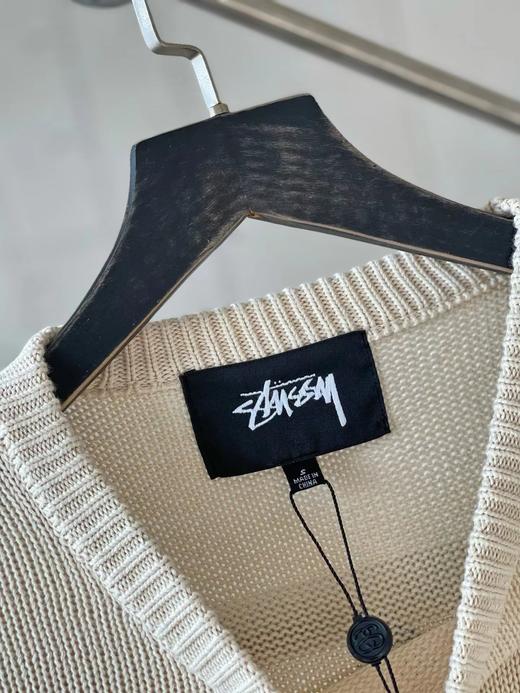 D121479背面Logo印花西海岸复古休闲情侣圆领针织毛衣 商品图6