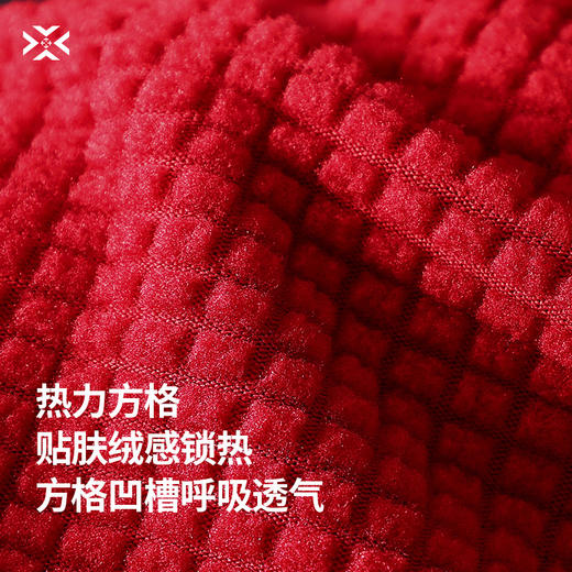 【保暖加持】有为者/热力方格绒秋冬跑步运动透气排汗长袖T恤 半开拉链拇指套2.0 商品图4