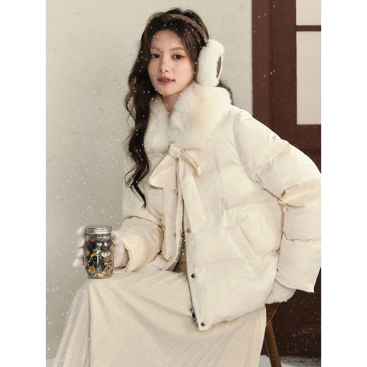 鹿向南【1217/20:00新品前1小时7折限量100件】杏色羽绒服 商品图4