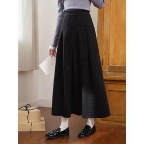 鹿向南【1217/20:00新品】黑色半身裙