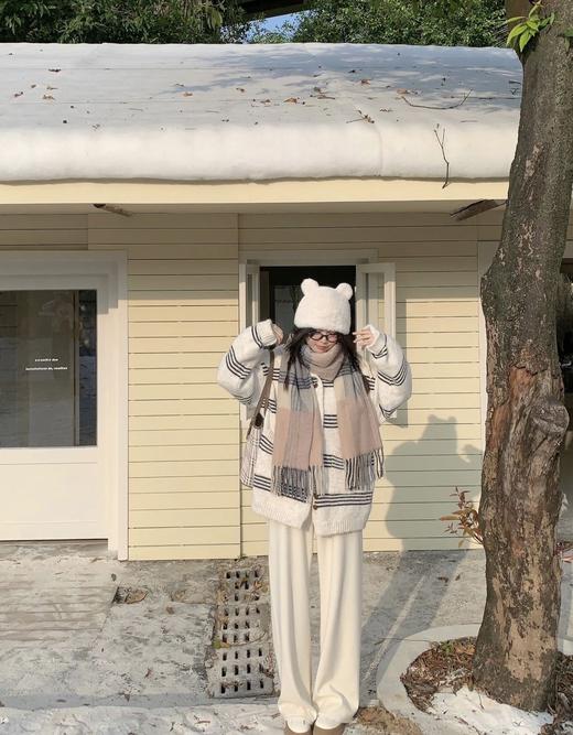 一店z 「青韵织就·步履生风」‌青花瓷直筒羊毛垂感毛呢裤子 商品图7