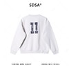 SDSA男士秋冬新款痞帅男装美式撞色字母数字印花圆领卫衣百搭宽松 商品缩略图4