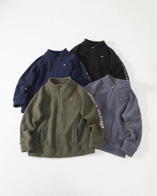 D121438立体裁剪手臂刺绣logo摇粒绒立领外套 商品图0