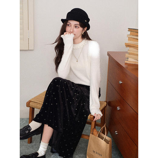 鹿向南【1217/20:00新品前1小时7折限量100件】杏色T恤 商品图4