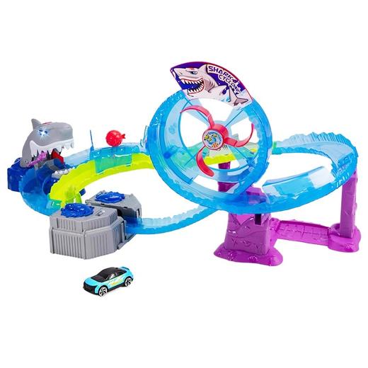 德国Dickietoys 鲨鱼冒险套装电动轨道飞车弹射竞技赛车儿童男孩玩具3岁+ 商品图0