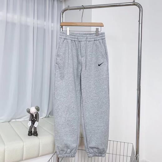 D121455基础加绒加厚款休闲运动螺纹束脚卫裤男裤 商品图3