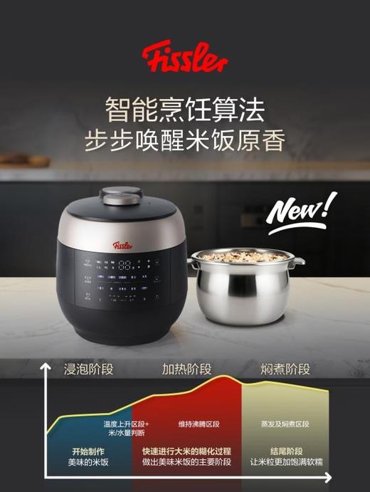 【春上新】10楼菲仕乐 谷物大师电压力饭煲（IH电压力饭煲） 零售价15800～16800元  活动价11880～12880元 商品图1