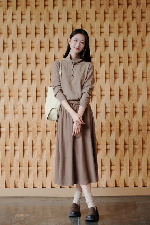 【高品质私服】【IC夹花棕抽绳半身裙】质地紧密，带有自然回弹，时尚包容，适合多种身材G1594【无标出货 介意慎拍】-CC 商品图4