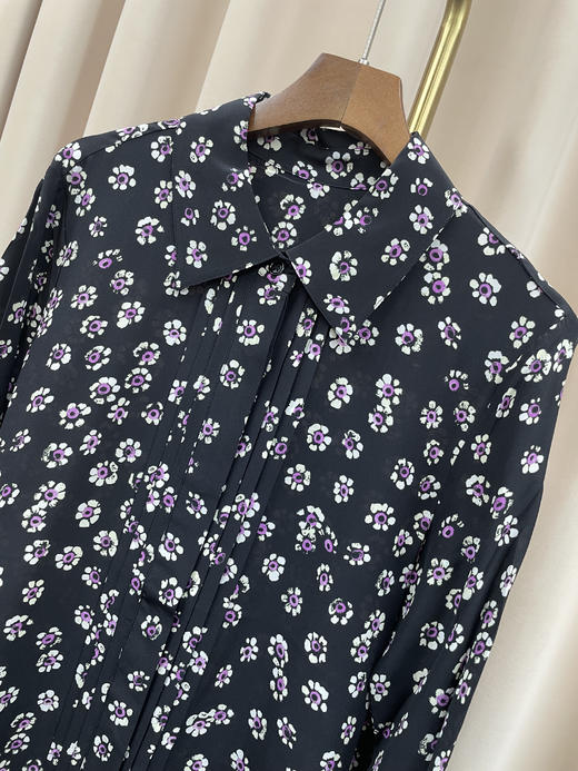 「断码清仓」法式小雏菊碎花桑蚕丝连衣裙  ZFYY162 商品图3