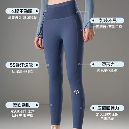 有为者/加绒袋鼠裤3.0男女腰包储物吸湿排汗运动跑步健身运动速干长裤 商品图2