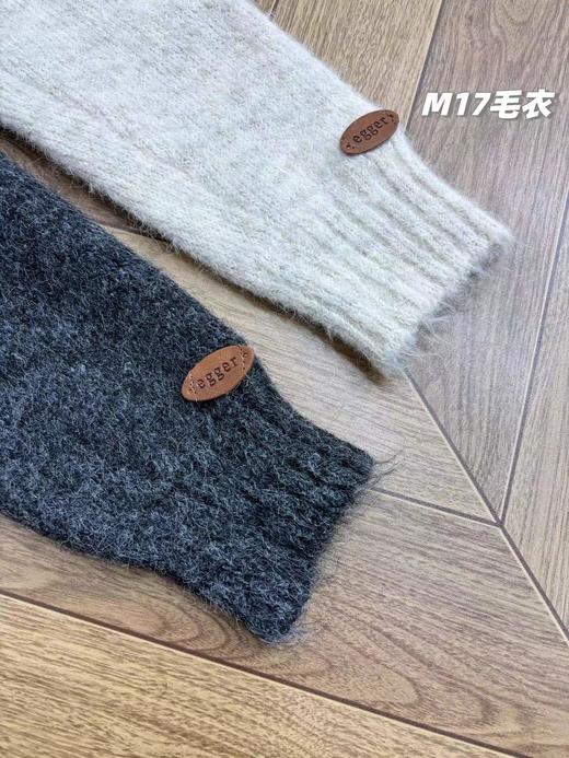 D121408冬季新款女士羊驼绒三粒扣毛衣针织衫 商品图3