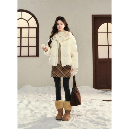 鹿向南【1217/20:00新品前1小时7折限量100件】米白色羽绒服 商品图1