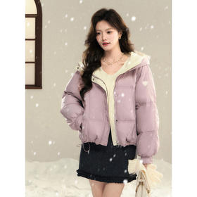 鹿向南【1217/20:00新品】灰紫色羽绒服