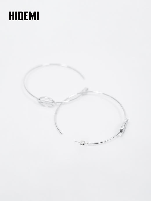 HIDEMI 大秀款限定logo系列镀金空hoop圈圈大耳环 商品图8