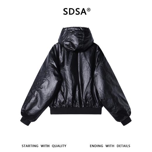 SDSA男士秋冬新款痞帅男装美式复古双面可穿连帽夹克百搭时尚外套 商品图4