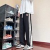 D121456简洁大气贴布织带拼接字母休闲卫裤男女同款 商品缩略图4