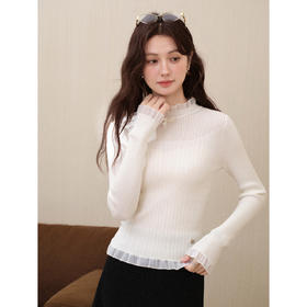 鹿向南【1217/20:00新品】杏色针织衫