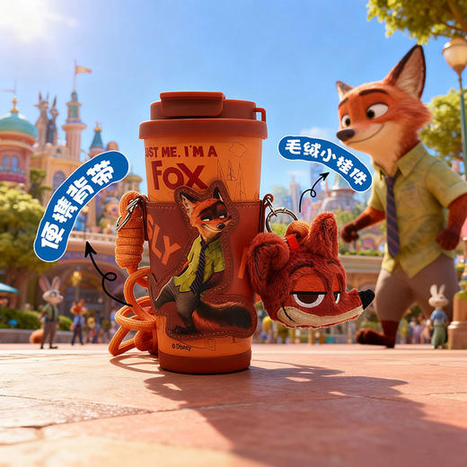 500ML疯狂动物城咖啡杯保温杯-纪念日百货门店同款168045270 商品图3