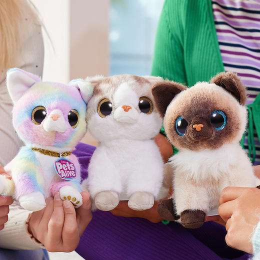 zuru佩特宠物毛线猫咪女孩卡通玩偶发声儿童玩具公仔生日礼物 盲盒产品拆封后 不支持七天无理由 商品图2