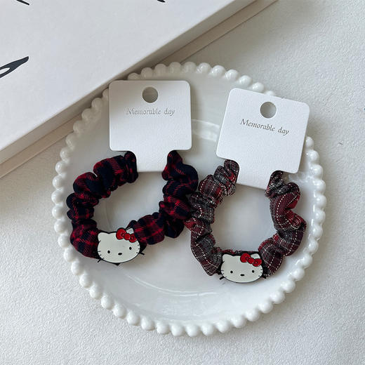 萌趣猫咪格纹学院风发圈-纪念日百货门店同款167949875 商品图1