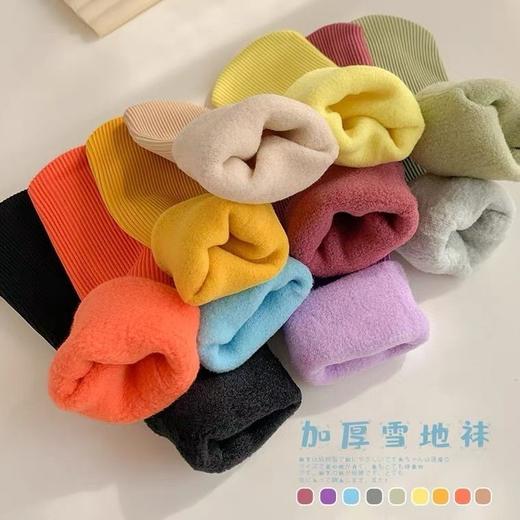 【雪地袜】  穿上即暖 抗寒神器加绒加厚 高弹不勒脚 一袜多穿 男女老少都可穿 均码不挑脚 颜色随机发出 商品图6