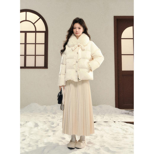 鹿向南【1217/20:00新品前1小时7折限量100件】杏色羽绒服 商品图1