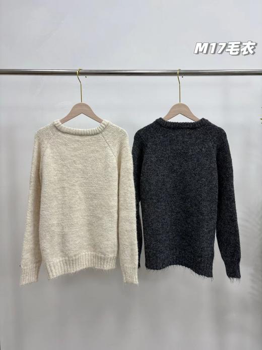 D121408冬季新款女士羊驼绒三粒扣毛衣针织衫 商品图4