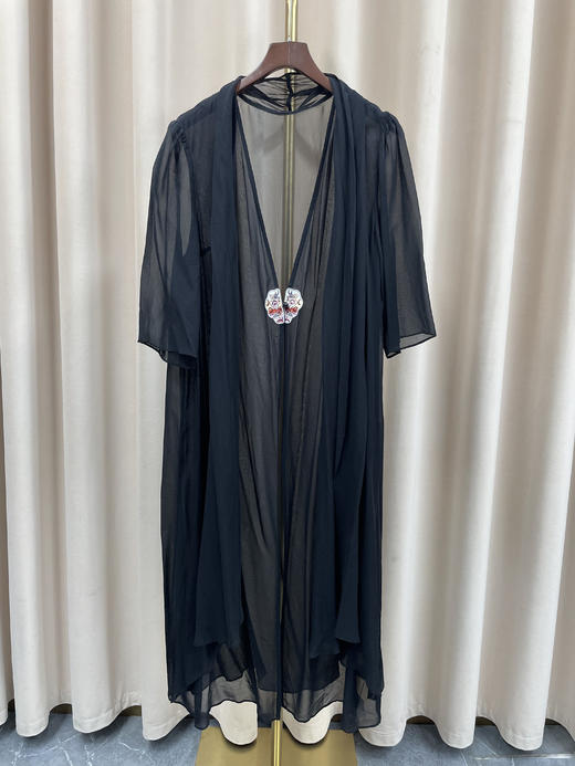 「断码清仓」宽松显瘦真丝质感外搭空调衫 L码 ZFYY175 商品图0