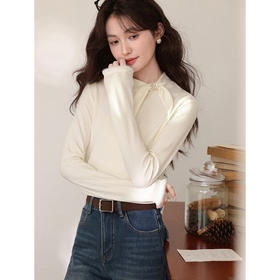 鹿向南【1217/20:00新品】杏色T恤