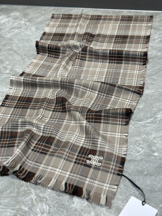 ce羊绒格子围巾 商品图1