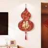 【葫芦如意 温馨美观】福字挂件 百福图高奢玄关装饰画 中国结客厅背景墙新中式走廊壁画 商品缩略图3