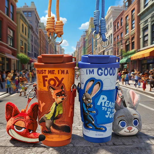 500ML疯狂动物城咖啡杯保温杯-纪念日百货门店同款168045270 商品图0