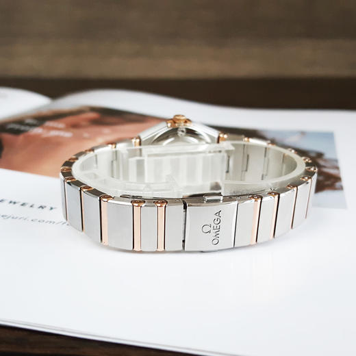 【95新】OMEGA 欧米茄131.20.25.60.52.001石英机芯25MM（女款）星座系列精钢/18K玫瑰金 071225AK16 商品图6