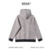 SDSA男士秋冬新款痞帅男装潮牌撞色舒竖纹连帽卫衣设计师百搭 商品缩略图4