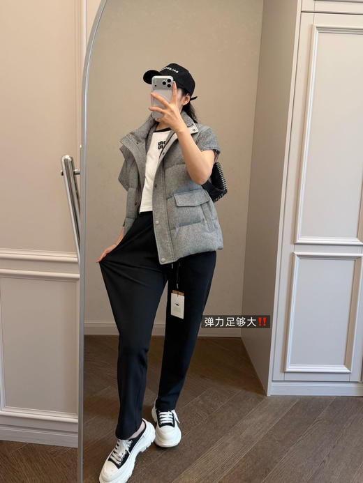 正品AH妖精裤同面料哈伦松紧腰男女同款保暖裤 商品图1