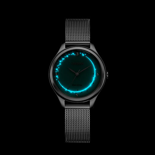 西铁城/CITIZEN光动能不锈钢简约女表EM0501-89M 商品图3