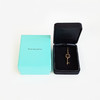【95新】Tiffany & Co.蒂芙尼18K玫瑰金罗马数字镂空四钻钥匙项链链长约40cm女士 231125AK06 商品缩略图1