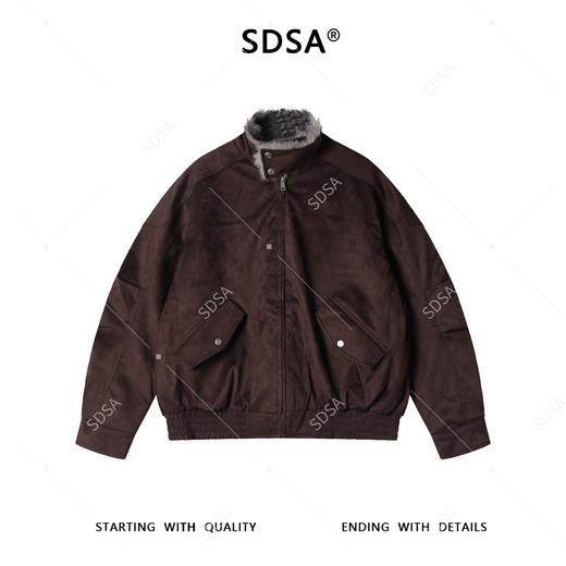 SDSA男士秋冬新款痞帅男装美式复古座山雕立领夹克外套百搭宽松 商品图0