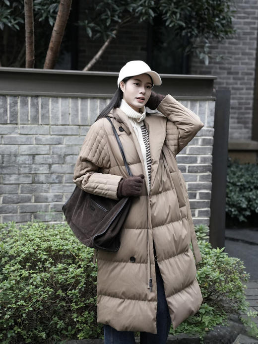 【高品质私服】【IC系腰带连帽长款羽绒服】触感细腻且富有弹性，舒适与型格并蓄G1602【无标出货 介意慎拍】-CC 商品图6