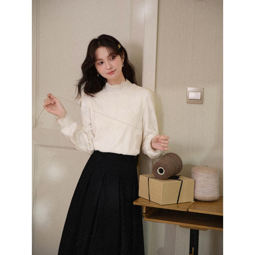 鹿向南【1217/20:00新品前1小时7折限量100件】设计感杏色衬衫 商品图1