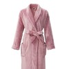 【6F】多样屋（TAYOHYA）法兰绒睡袍男加绒加厚女士浴袍秋冬款情侣睡衣珊瑚绒洗澡浴衣保暖 雪柔双面法兰绒家居袍 商品缩略图4