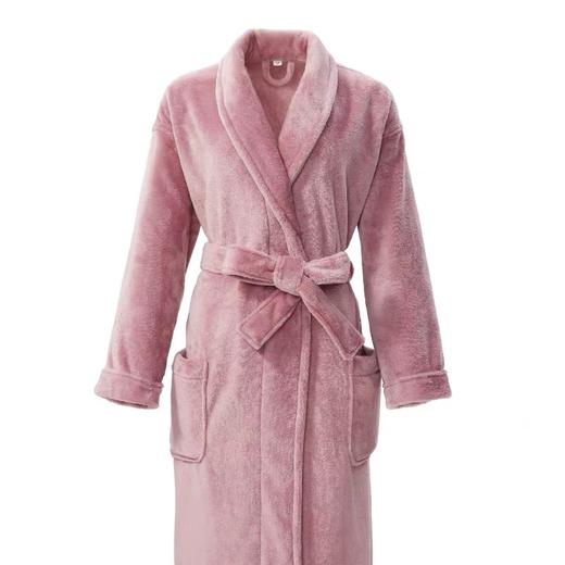 【6F】多样屋（TAYOHYA）法兰绒睡袍男加绒加厚女士浴袍秋冬款情侣睡衣珊瑚绒洗澡浴衣保暖 雪柔双面法兰绒家居袍 商品图4