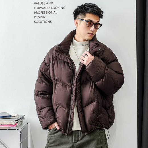徐太浪【辑行泡芙 蓬松感】面包羽绒服男冬季厚款保暖防寒服外套 商品图1