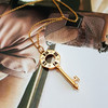 【95新】Tiffany & Co.蒂芙尼18K玫瑰金罗马数字镂空四钻钥匙项链链长约40cm女士 231125AK06 商品缩略图2