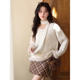 鹿向南【1217/20:00新品】燕麦色毛衣