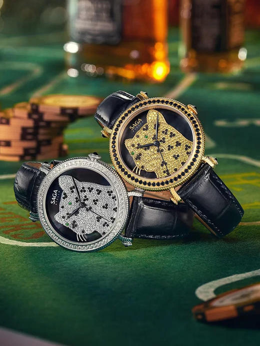 SAGA世家手表女款钻豹轻奢时尚高级钻豹腕表送礼女士腕表礼物 商品图3