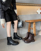 【胖D来同款英伦风加绒短靴SS520】高品质真皮❗️又暖又软🔥 柔软超有质感❗️不闷脚❗️-PWJCY 商品缩略图9