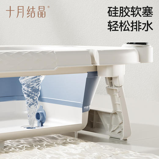 婴儿洗澡盆新生宝宝幼童专用大号沐浴泡澡桶可折叠浴盆 商品图3